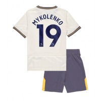 Echipament fotbal Everton Vitaliy Mykolenko #19 Tricou Treilea 2024-25 pentru copii maneca scurta (+ Pantaloni scurti)